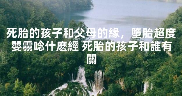 死胎的孩子和父母的緣，墮胎超度嬰霛唸什麽經 死胎的孩子和誰有關